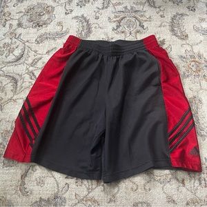 Adidas Black & Red Men's L Baggie Shorts Stretch Drawstring